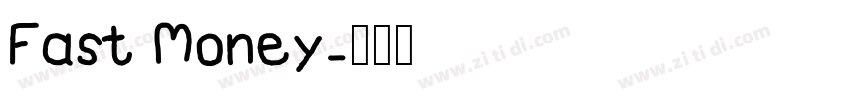 Fast Money字体转换